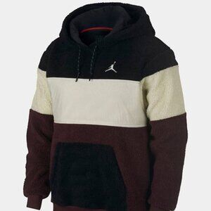 Jordan Nike Mens Jumpman Sherpa Hoodie Sweatshirt Fleece BQ6951 010 Medium NEW
